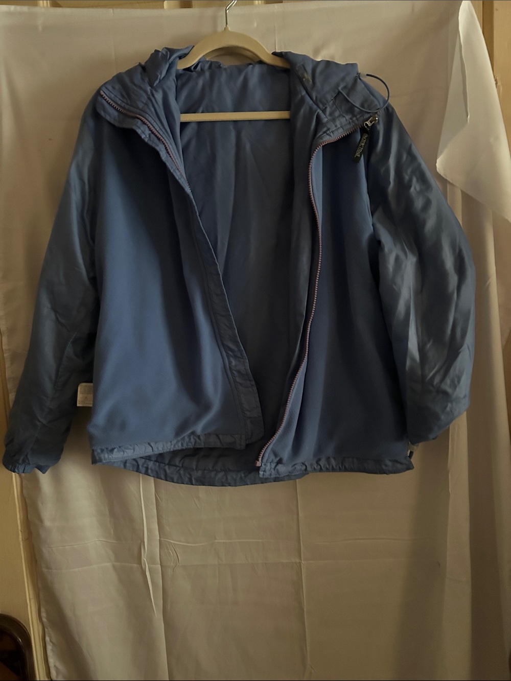 Pacific Trail Light Blue Hooded Puffer Jacket